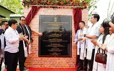 Arunachal: DCM ने सेप्टेज प्रबंधन एवं उपचार संयंत्र का उद्घाटन किया