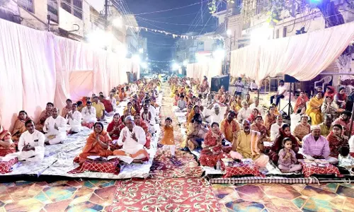 सैकड़ों विवाहित जोड़ों ने किया ऐतिहासिक सुंदरकांड पाठ