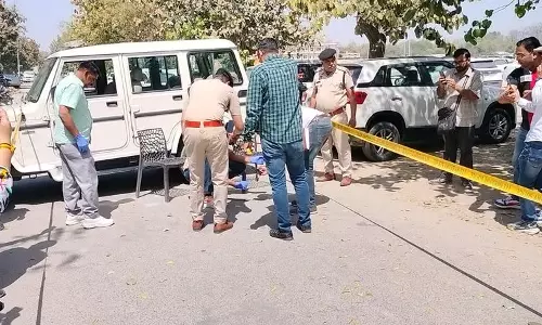 Haryana : मिनी सचिवालय के पास कोर्ट में सुनवाई के बाद एक व्यक्ति पर गोली चलाई गई
