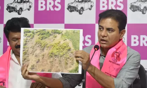 BRS ने संभावित खरीदारों को कांचा गाचीबोवली भूमि से दूर रहने की चेतावनी दी BRS ने संभावित खरीदारों को कांचा गाचीबोवली भूमि से दूर रहने की चेतावनी दी