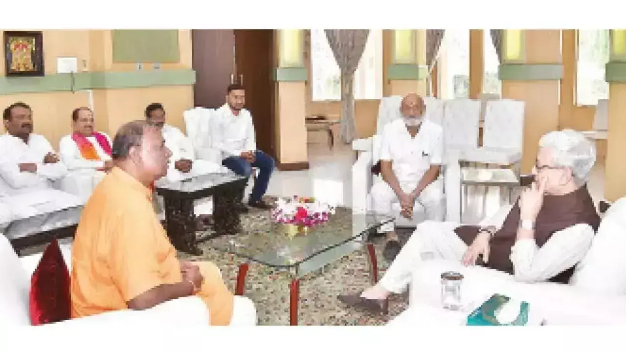 Telangana: राज्यपाल को श्री राम कल्याणम में आमंत्रित किया गया Telangana: राज्यपाल को श्री राम कल्याणम में आमंत्रित किया गया