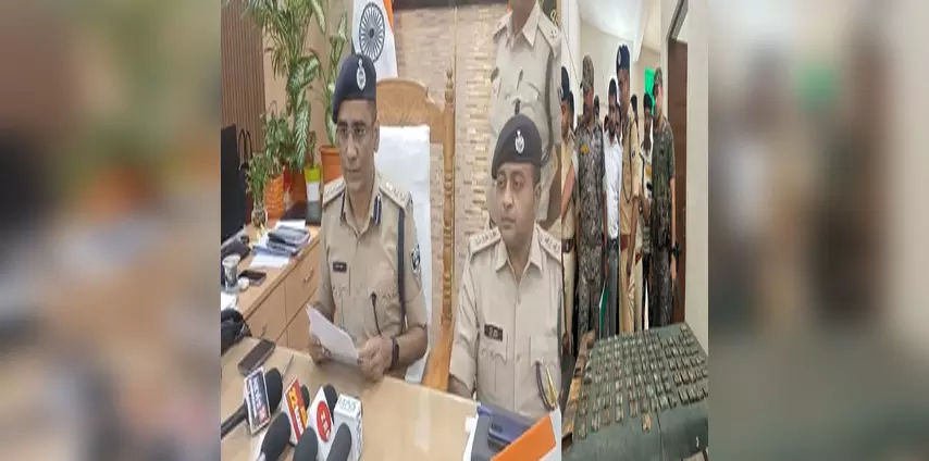 पुलिस और एसटीएफ की बड़ी कार्रवाई, तीन नक्सली गिरफ्तार, हथियारों का जखीरा बरामद पुलिस और एसटीएफ की बड़ी कार्रवाई, तीन नक्सली गिरफ्तार, हथियारों का जखीरा बरामद