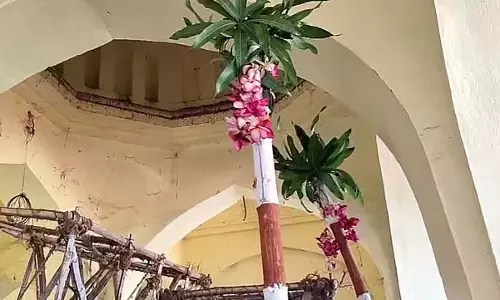 मदुरै मीनाक्षी अम्मन चिथिराई महोत्सव: मुहूर्तकाल रोपण समारोह के साथ शुरू मदुरै मीनाक्षी अम्मन चिथिराई महोत्सव: मुहूर्तकाल रोपण समारोह के साथ शुरू