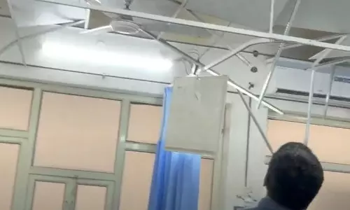Haryana :  हिसार सिविल अस्पताल के आपातकालीन वार्ड की छत आंशिक रूप से गिरी, एक व्यक्ति घायल
