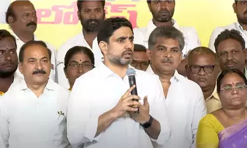 मैं मंगलगिरी के लोगों के साथ दिल से काम करूंगा: Minister Nara Lokesh मैं मंगलगिरी के लोगों के साथ दिल से काम करूंगा: Minister Nara Lokesh