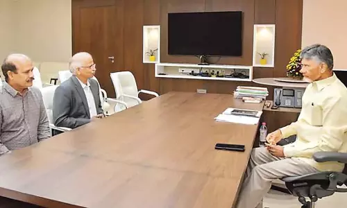 कंपनी के CEO ने सचिवालय में CM चंद्रबाबू नायडू से मुलाकात की