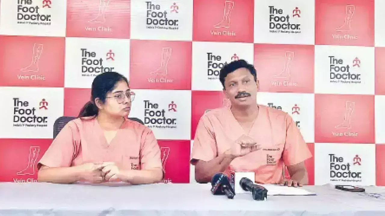 Telangana: वैरिकोज वेन जटिलताओं को रोकने के लिए शीघ्र निदान महत्वपूर्ण है Telangana: वैरिकोज वेन जटिलताओं को रोकने के लिए शीघ्र निदान महत्वपूर्ण है