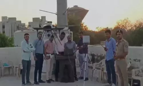 ड्रोन का उपयोग करते हुए गुजरात पुलिस ने विशेष परियोजना GP-DRISHTI शुरू की