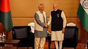 मोदी ने बैंकॉक में बांग्लादेश के मुख्य सलाहकार यूनुस से मुलाकात की मोदी ने बैंकॉक में बांग्लादेश के मुख्य सलाहकार यूनुस से मुलाकात की