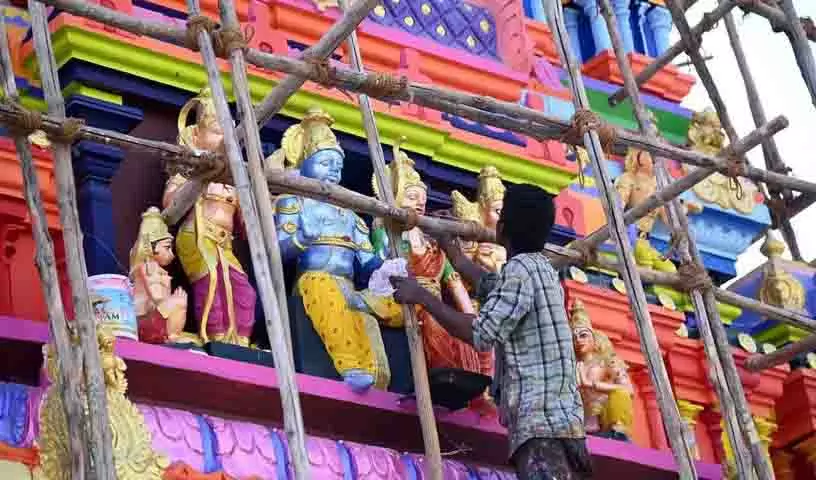 Hyderabad श्री रामनवमी समारोह के लिए तैयार Hyderabad श्री रामनवमी समारोह के लिए तैयार