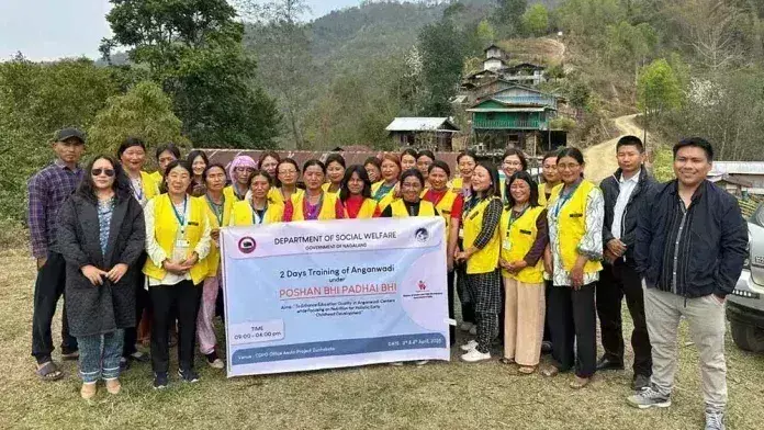 Nagaland : आंगनवाड़ी कार्यकर्ताओं को ईसीसीई और पोषण पर प्रशिक्षण दिया गया Nagaland : आंगनवाड़ी कार्यकर्ताओं को ईसीसीई और पोषण पर प्रशिक्षण दिया गया