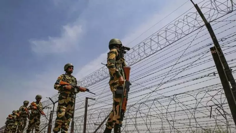 जम्मू-कश्मीर सीमा पर घुसपैठिया मारा गया: BSF जम्मू-कश्मीर सीमा पर घुसपैठिया मारा गया: BSF