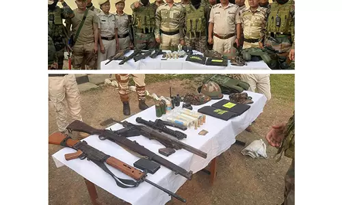 Manipur: सुरक्षा बलों ने विभिन्न जिलों से हथियारों और गोला-बारूद का जखीरा बरामद किया Manipur: सुरक्षा बलों ने विभिन्न जिलों से हथियारों और गोला-बारूद का जखीरा बरामद किया