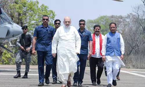 दंतेवाड़ा में केंद्रीय गृहमंत्री अमित शाह, फोटो