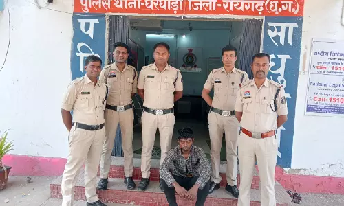 गांजा तस्करी हुआ नाकाम, घेराबंदी में तस्कर पकड़ाया