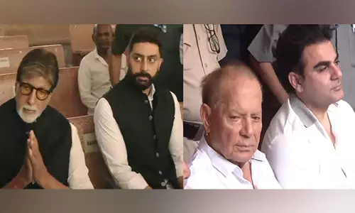 अमिताभ, अभिषेक बच्चन, सलीम खान, अन्य हस्तियों ने Manoj Kumar को अंतिम विदाई दी