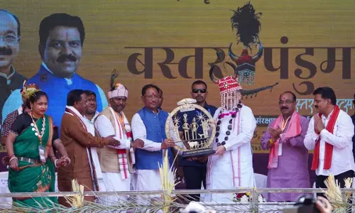 अमित शाह ने आज छत्तीसगढ़ के दंतेवाड़ा में बस्तर पंडुम कार्यक्रम को संबोधित किया