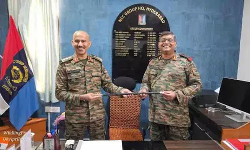 कर्नल प्रशांत कुमार ने NCC ग्रुप हैदराबाद का कार्यभार संभाला