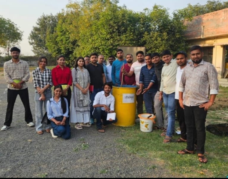पदमश्री भारत भूषण त्यागी ने TMU एग्रीकल्चर के स्टुडेंट्स को दी ऑर्गेनिक फार्मिंग की ट्रेनिंग