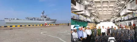 ऑपरेशन ब्रह्मा : भारत ने भूकंप प्रभावित म्यांमार को 442 टन खाद्य सहायता पहुंचाई ऑपरेशन ब्रह्मा : भारत ने भूकंप प्रभावित म्यांमार को 442 टन खाद्य सहायता पहुंचाई
