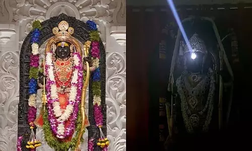हर जगह श्रीरामनवमी की धूम: अयोध्या के बालक राम के माथे पर सूर्य की किरणें पड़ेंगी प्रदीप्त हर जगह श्रीरामनवमी की धूम: अयोध्या के बालक राम के माथे पर सूर्य की किरणें पड़ेंगी प्रदीप्त