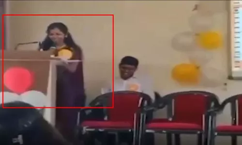 छात्रा की मौत का LIVE वीडियो, कॉलेज में फेयरवेल के दौरान मंच पर आखिरी स्पीच