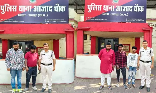 Raipur Breaking: लाखों का जुआ फड चलाने वाले 5 जुआरी गिरफ्तार