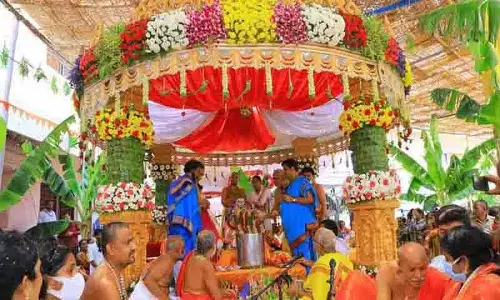 Vemulawada में राम नवमी अलग अंदाज में मनाई गई