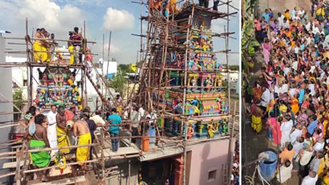 Tamil Nadu: काशी विश्वनाथ मंदिर कुंभाभिषेक बड़ी धूमधाम से हुआ Tamil Nadu: काशी विश्वनाथ मंदिर कुंभाभिषेक बड़ी धूमधाम से हुआ