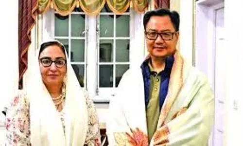 डॉ दरख़्शां ने केंद्रीय मंत्री रिजिजू से की मुलाकात