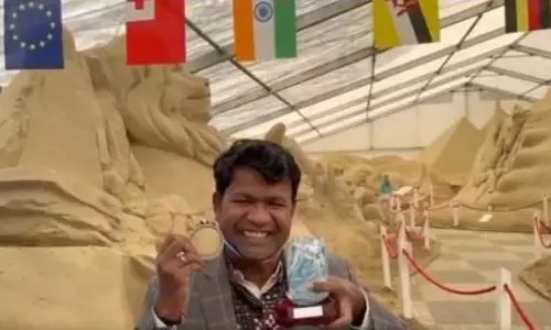 सुदर्शन पटनायक को ब्रिटिश रेत कला पुरस्कार, मुख्यमंत्री ने दी बधाई