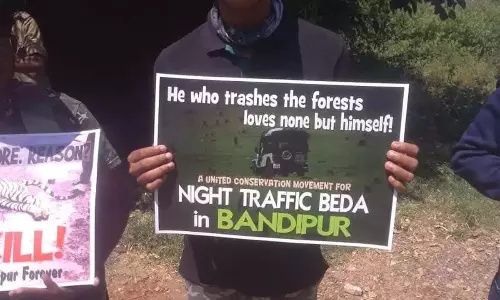 Karnataka: पर्यावरणविदों ने बांदीपुर राष्ट्रीय उद्यान में रात्रि यातायात का विरोध किया