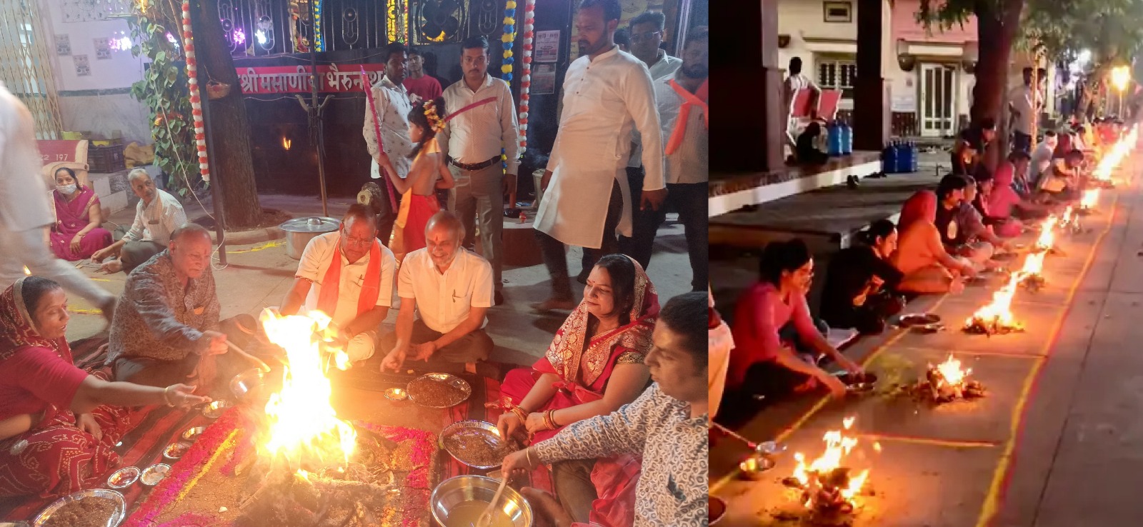 शमशान की पावनधरा पर 151 कुंडीय महायज्ञ सम्पन्न, गूंजे मां काली के जयकारे