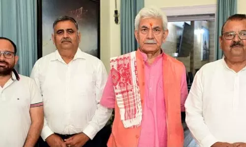 विधायक सीपी गंगा, डिप्टी CM UP ने एलजी से मुलाकात की