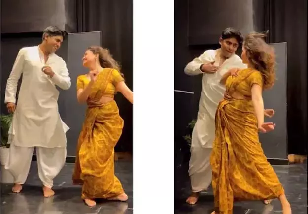अभी न जाओ छोड़कर गाने पर कपल ने किया ऐसा डांस, धड़ल्ले से वायरल हुआ VIDEO अभी न जाओ छोड़कर गाने पर कपल ने किया ऐसा डांस, धड़ल्ले से वायरल हुआ VIDEO