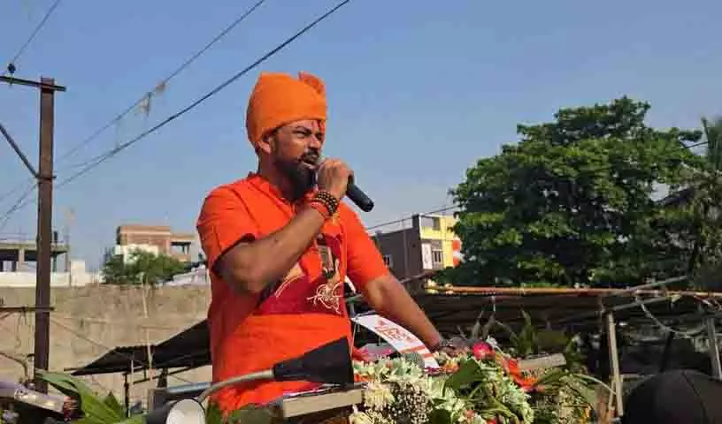 पुलिस के आदेशों की अवहेलना करने पर BJP विधायक राजा सिंह के खिलाफ मामला दर्ज पुलिस के आदेशों की अवहेलना करने पर BJP विधायक राजा सिंह के खिलाफ मामला दर्ज