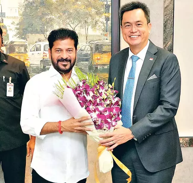 Telangana: सिंगापुर के महावाणिज्यदूत ने मुख्यमंत्री से मुलाकात की Telangana: सिंगापुर के महावाणिज्यदूत ने मुख्यमंत्री से मुलाकात की