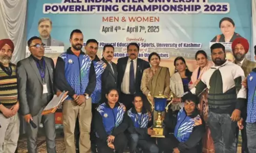 अखिल भारतीय अंतर-विश्वविद्यालय पावरलिफ्टिंग चैंपियनशिप का केयू में समापन