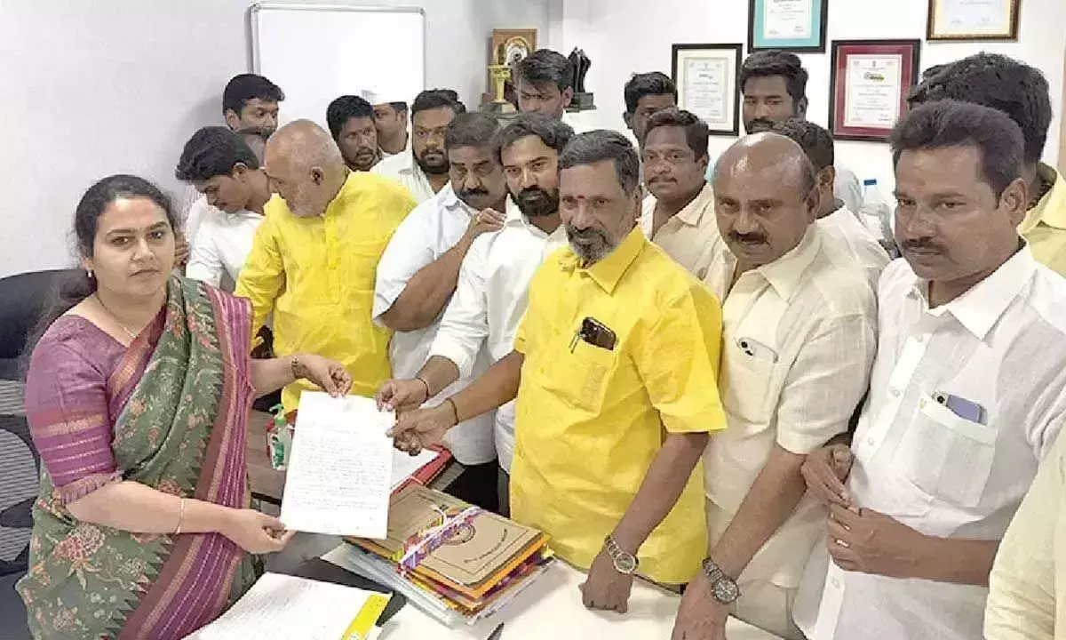 Andhra: टीडीपी ने तिरुपति में टीडीआर बांड घोटाले की क्षेत्र स्तरीय जांच की मांग की