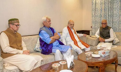 अमित शाह ने J-K में विकास परियोजनाओं की समीक्षा के लिए बैठक की