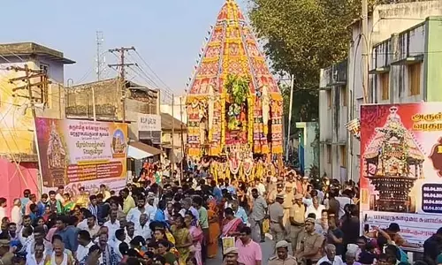 Tamil Nadu: गंगाधर ईश्वर मंदिर में रथ उत्सव