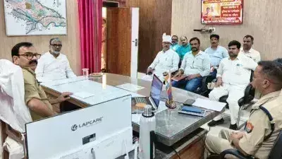 Ballia: चंद्रशेखर हॉफ मैराथन को लेकर सांसद नीरज शेखर ने की एसपी से मुलाकात