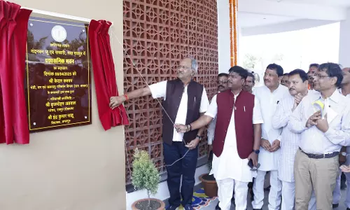MP बृजमोहन अग्रवाल ने जंगल सफारी में नवनिर्मित प्रशासनिक भवन  और नियोनेटल केयर यूनिट का किया लोकार्पण