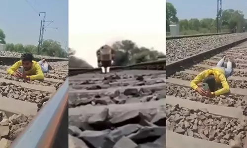 रील बनाने के चक्कर में युवक ने किया ऐसा काम, ऊपर से गुजर गई ट्रेन
