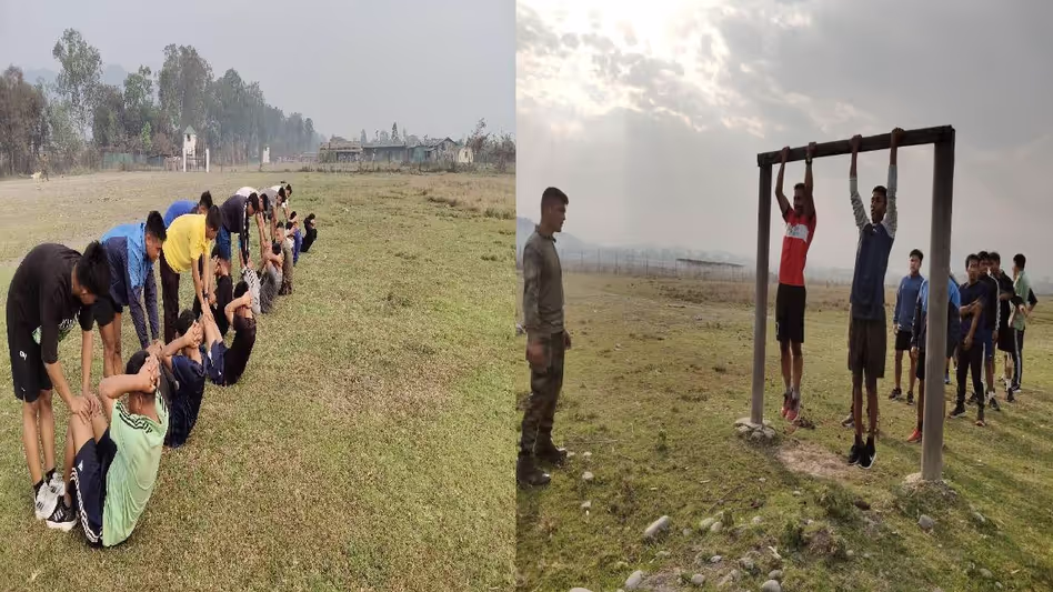 Manipur में भर्ती-पूर्व प्रशिक्षण और अग्निवीर पंजीकरण अभियान शुरू किया Manipur में भर्ती-पूर्व प्रशिक्षण और अग्निवीर पंजीकरण अभियान शुरू किया