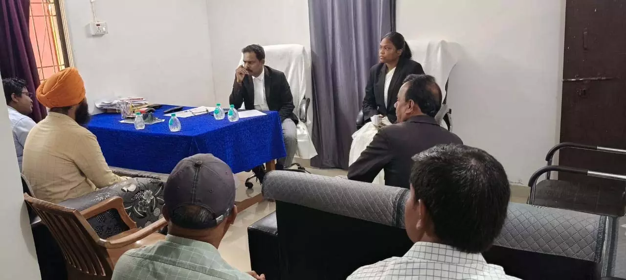 नेशनल लोक अदालत के संबंध में हुई बैठक नेशनल लोक अदालत के संबंध में हुई बैठक