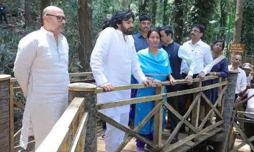 Pawan Kalyan ने अराकू में इकोटूरिज्म के तहत लकड़ी के पुल का उद्घाटन किया