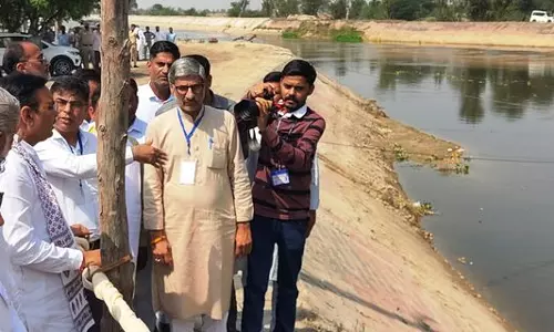 Haryana :  राजस्थान के मुख्यमंत्री ने इंदिरा गांधी नहर का निरीक्षण किया