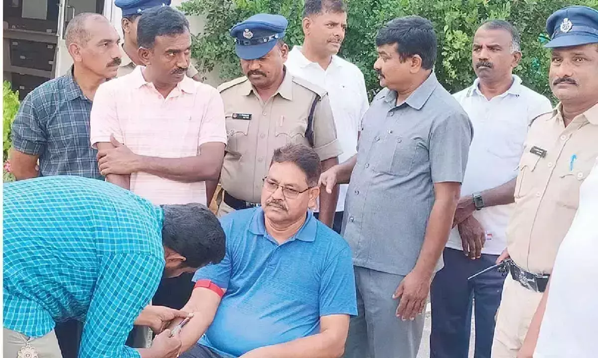 Andhra: सचिवालय में एसपीएफ कर्मियों के लिए स्वास्थ्य शिविर का आयोजन