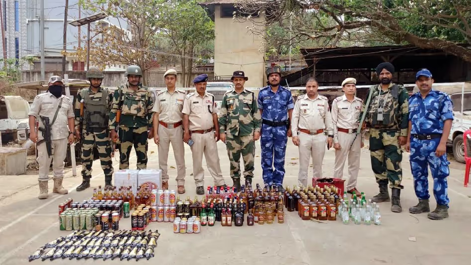 Manipur में अलग-अलग अभियानों में चार लोग गिरफ्तार, शराब की खेप जब्त